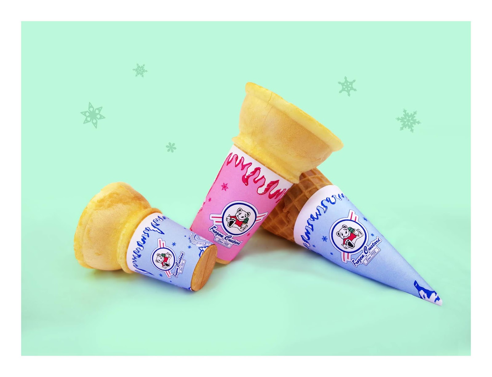 原味冷冻奶油冻冰激凌包装设计(图1)