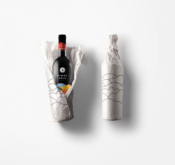 个品牌的葡萄酒包装设计灵感来自法国的山丘(图5)